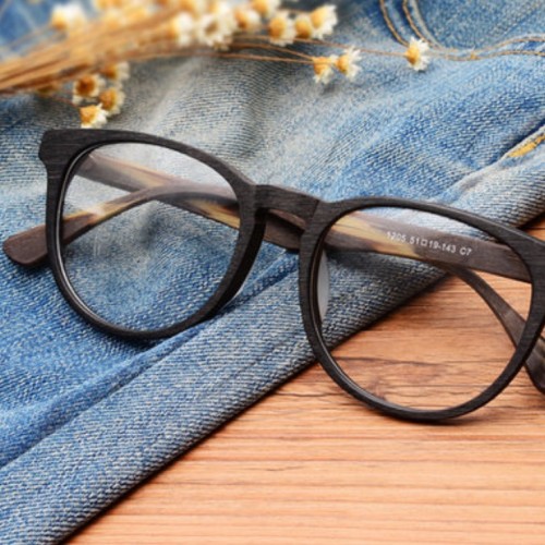 木製眼鏡 京都クラシック丸メガネ木製フレーム大人っぽい知的ウッド ...