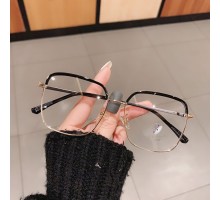 有名人おしゃれメガネ度付きメガネフレーム女子韓国大きいフレームファッション度なし軽量ビッグメガネ サーモント型男子メガネ伊達眼鏡