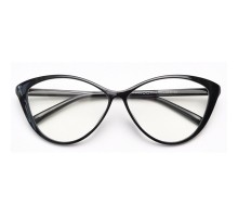 黒縁フォックスメガネ欧米セレブ伊達メガネ フォックス型メガネ度付きレンズ度なし黒ぶち韓国ファッション軽量メガネ クラシック女子眼鏡