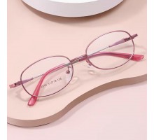 超軽量フルリムメガネ度付き伊達眼鏡度なしブルーライトカットレンズ人気知的ピンク色レッド黒 紫メタルフレームオーバル型メガネ