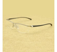 男性知的超軽量合金ハーフリム上縁メガネ眼鏡フレーム出勤ナイロールめがね近視度いりレンズ対応メガネ大きい顔度なしメンズ人気眼鏡軽い2018最新トレンド
