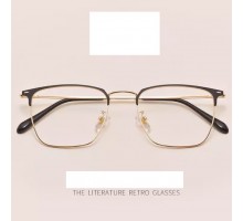 超軽量メガネ細いフレーム エレガント知的伊達メガネ度付きレンズ度無しレトロ風女性男性ブルーライトカットレンズ大人っぽいスクエア型メガネ メタルフレーム眼鏡