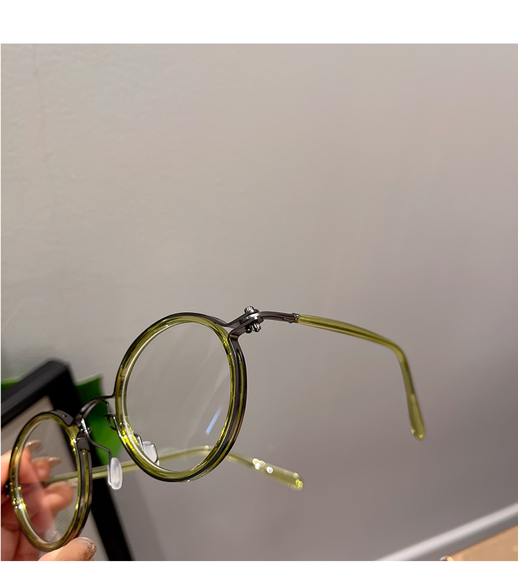 伊達メガネ メンズ緑色格安メガネラウンド丸い眼鏡可愛いネット 購入