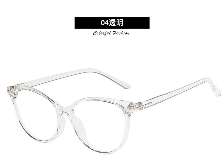 キャットアイ型 フレームブルーライトレンズ度付き軽量ブランド女性メガネ伊達眼鏡