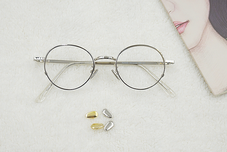 福井眼鏡女子丸いめがね細いフレームメガネ 安い新宿透かし彫り デザイン