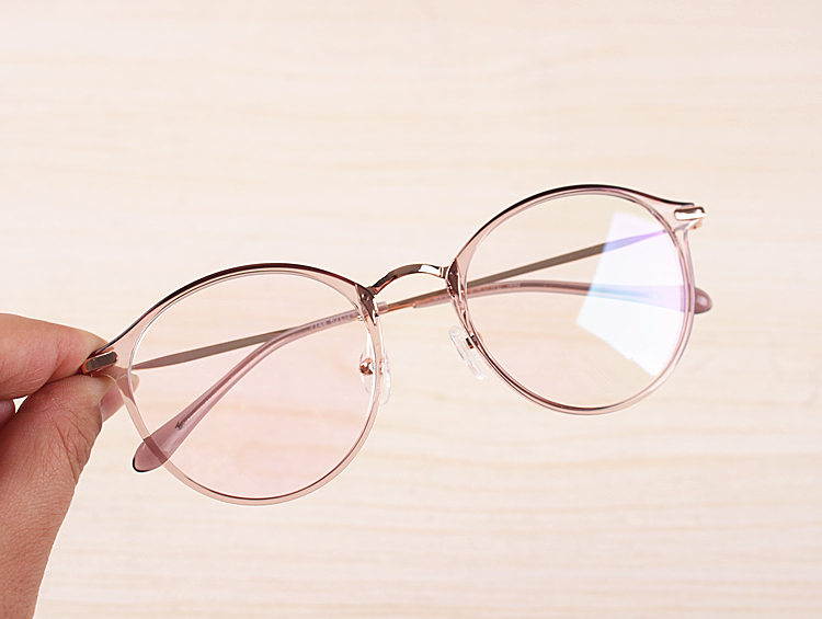 メガネ フレーム軽い格安メガネ伊達おしゃれ女性ファッションめがね人気丸い眼鏡クラシカルメガネ デザイン可愛いベアピンクtr90
