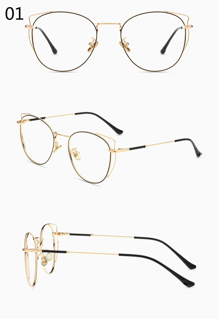 メガネ軽いフレーム 大きめメガネ金色ゴールドめがね