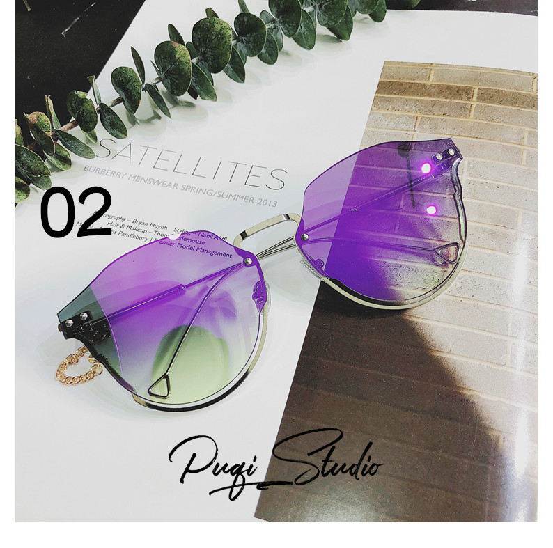 ファッション アンダーリムサングラス価格眼鏡UV400サングラス