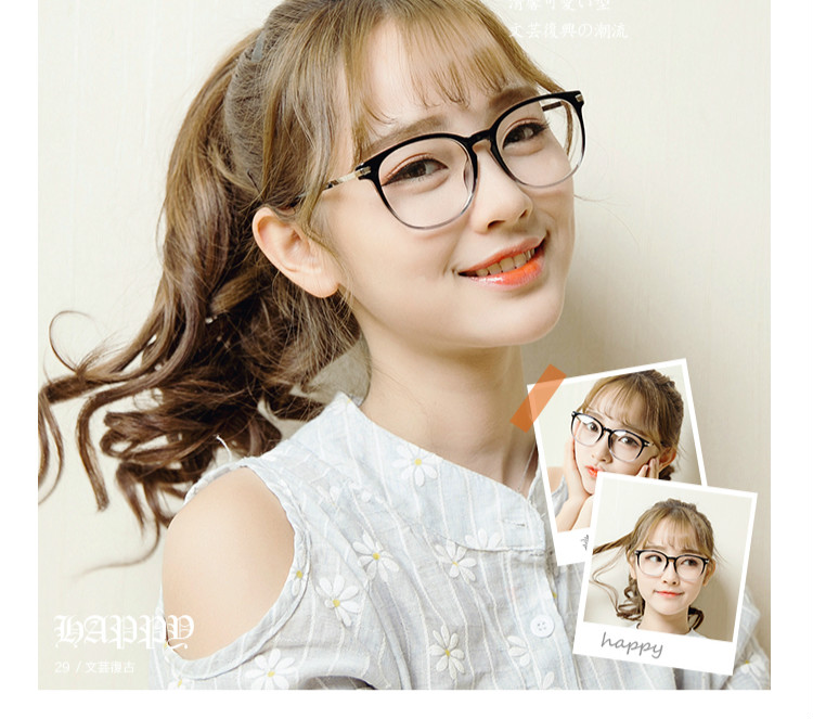 韓国おしゃれバイカラーふち人気フレーム軽量グラデーションカラー眼鏡