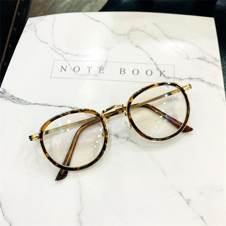 メンズ韓国オシャレ丸い眼鏡小さいフレーム メガネべっ甲メガネ可愛いボストン型