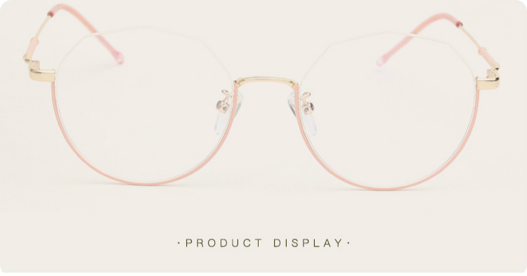 レトロ多角形安い眼鏡フレーム女性レディース上品大人っぽい