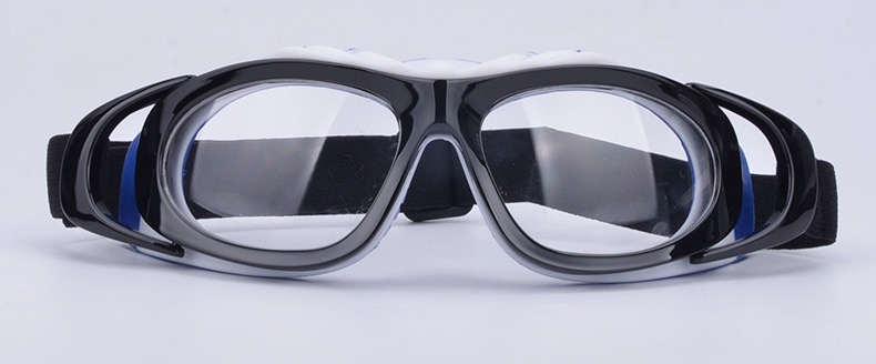 かっこいい黒縁グレーカラー眼鏡 アウトドア薄型レンズおしゃれ防塵度付き対応