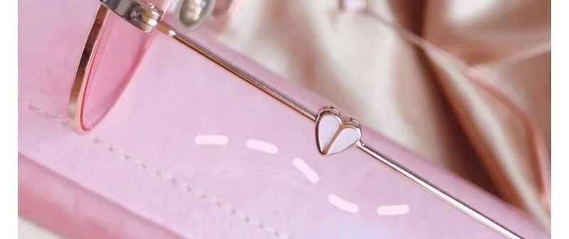 韓国ピンク色ラウンド型ダテメガネ 通販かわいいローズゴールド