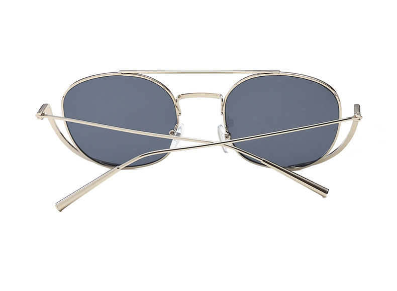 丸眼鏡メガネ ツーブリッジラウンド型メタル メガネ レディース軽量芸能人